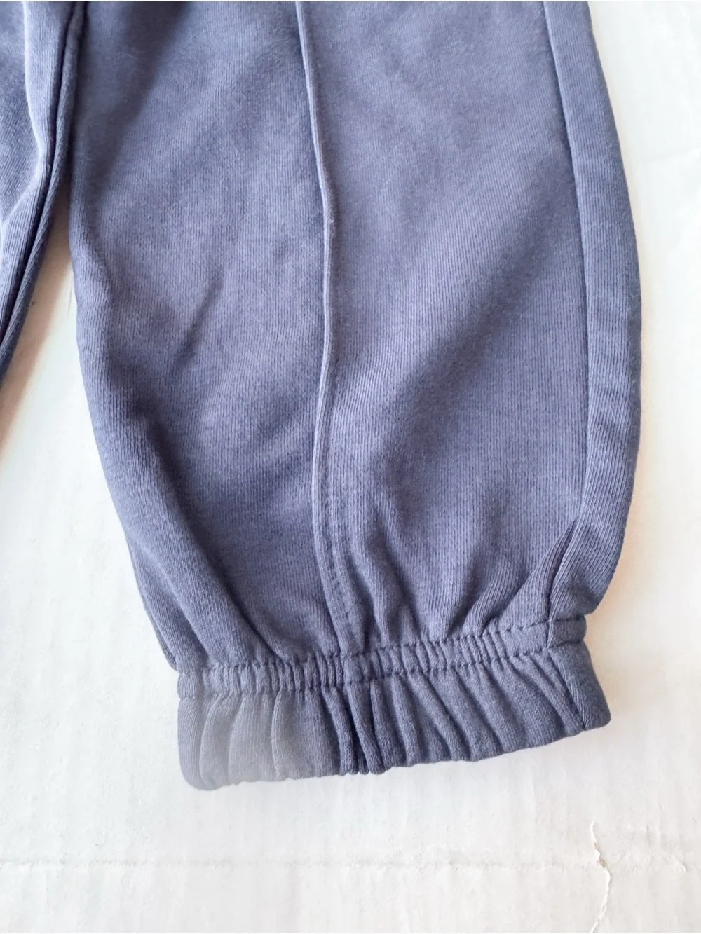 Organic Cotton Sweatpants / Joggers In Navy blue with Piping NWT